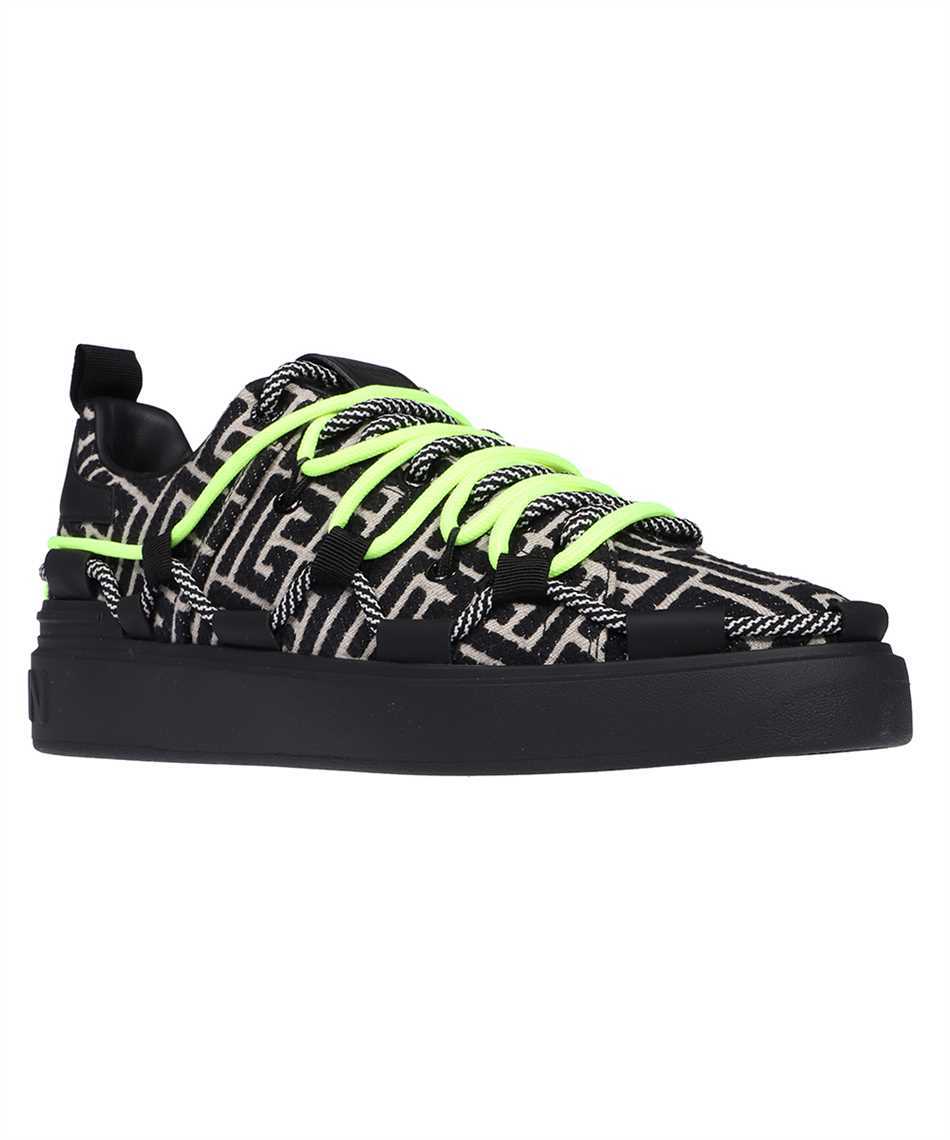 Balmain BM1VI322TJQB B COURT MONOGRAM JACQUARD & RUBBERIZED LEATHER Tenisky 2