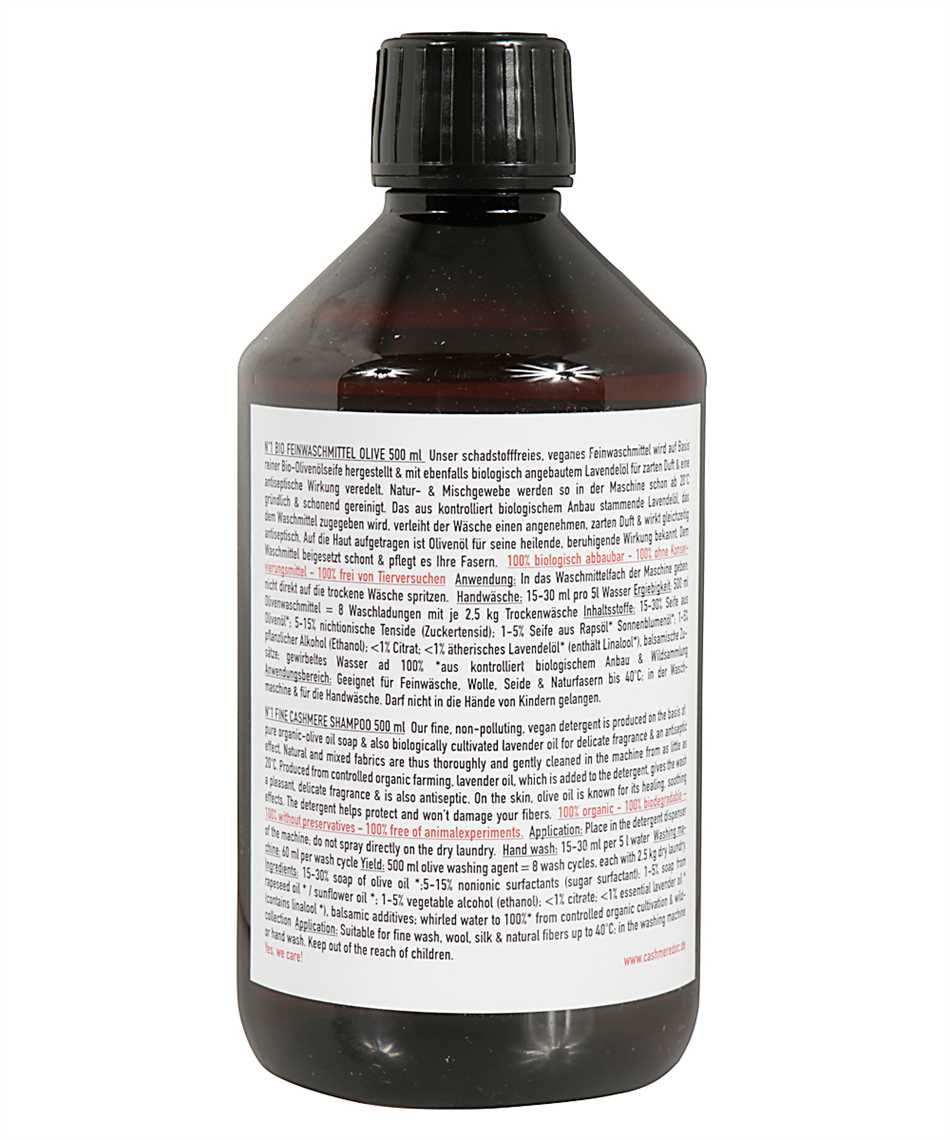 Cashmere Doc CASHMERE SHAMPOO 500 Detergent 3