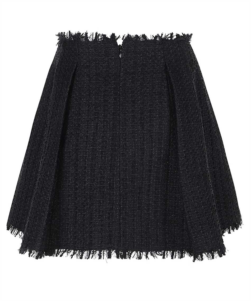 Balmain GF1LBB34XL81 PLEATED FLARED TWEED Sukna 2