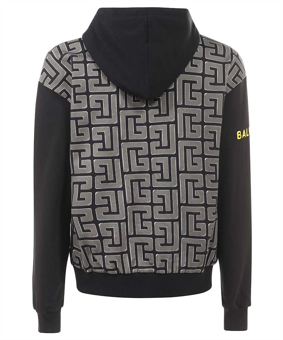 Balmain YH3JT080GB42 OVERSIZE MONOGRAM BALL Mikina 2