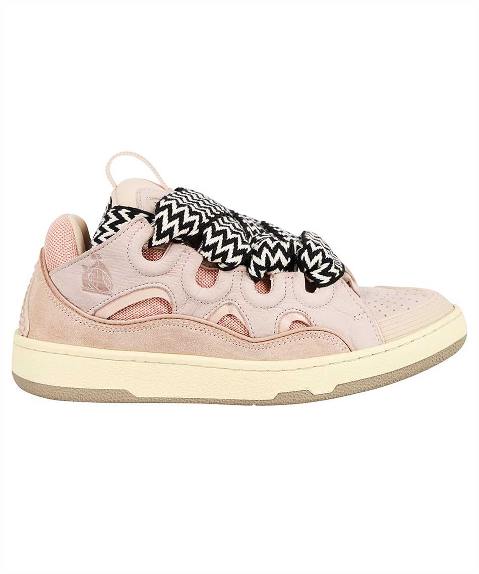 Lanvin FW SKDK02 DRAG A21 LEATHER CURB Sneakers Pink