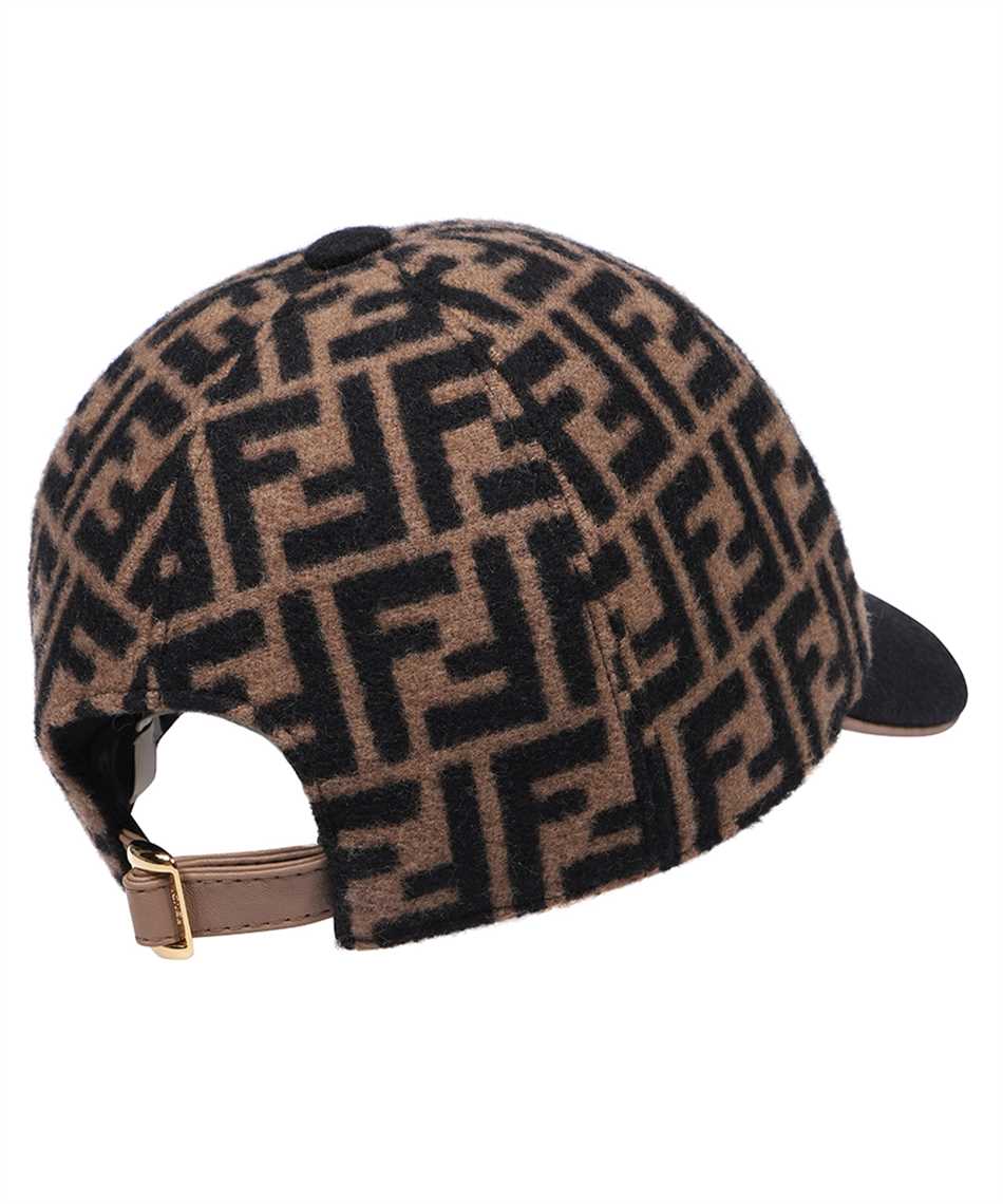 Fendi FXQ340 AQ8B BASEBALL FF Cap Brown