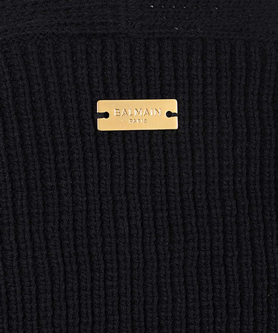 Balmain GF1KL275KJ39 RIBBED KNIT BOLERO Shirt 3