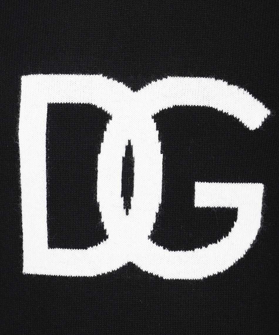 Dolce Gabbana Gxg73t Jaw9k White Logo Knit Black