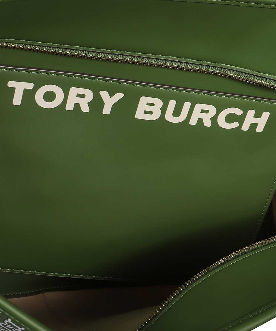 Tory Burch 58450 GEMINI LINK CANVAS TOP-ZIP TOTE Bag Green