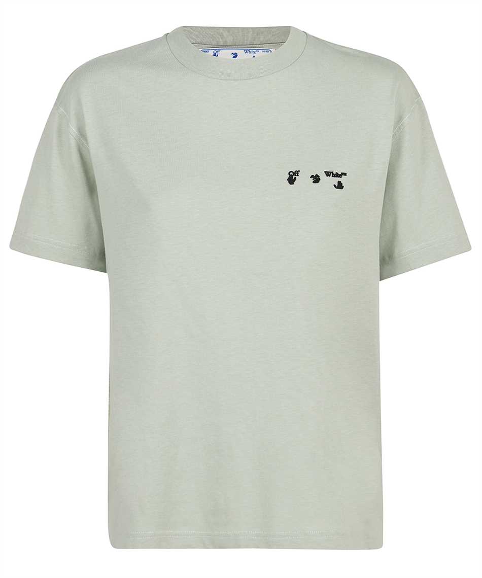 Off White Owaa089f21jer009 Ow Logo Reg T Shirt Green