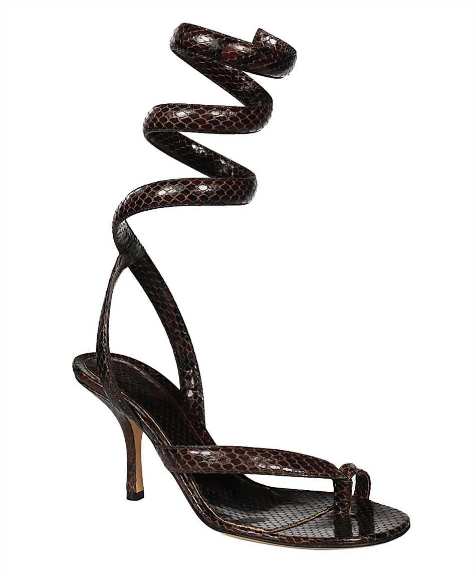 Bottega Veneta 6065 Vf3q0 Bv Spiral Sandals Brown