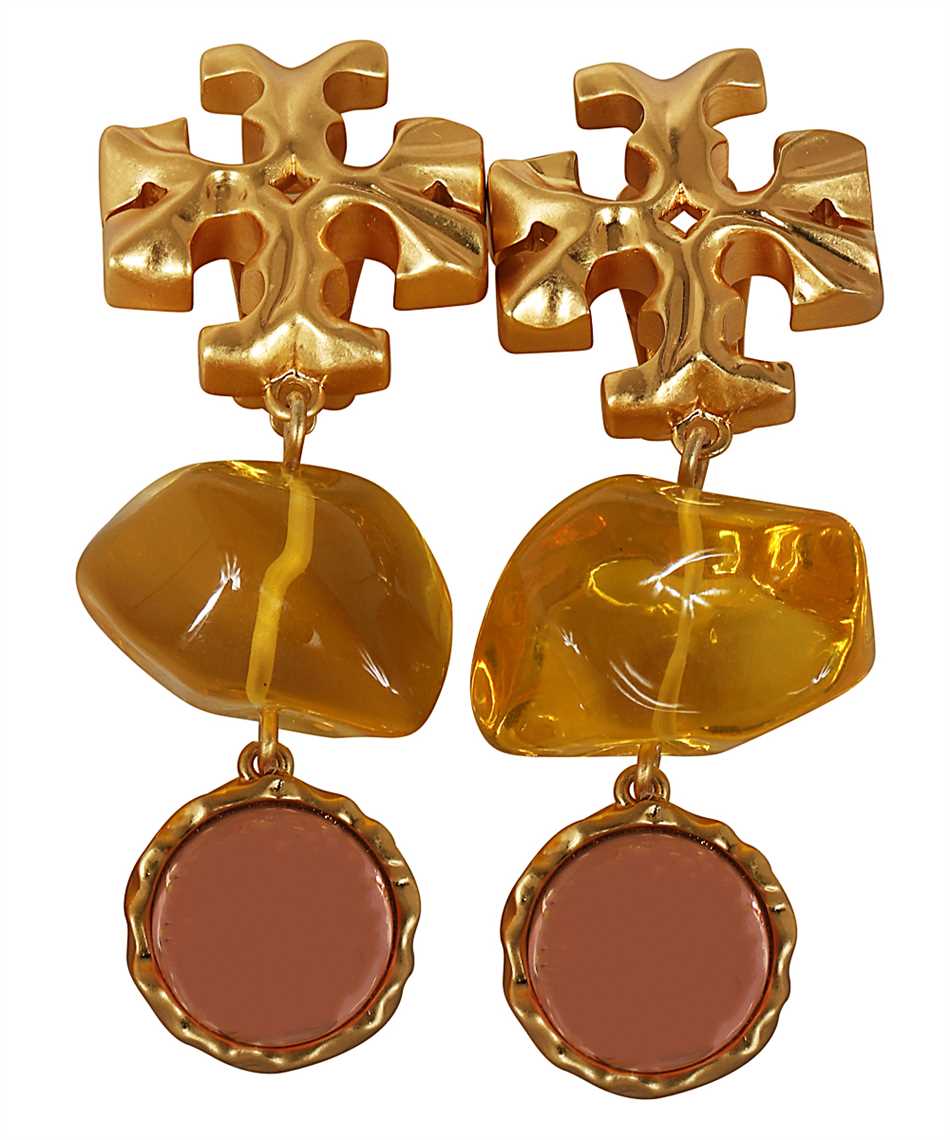 Tory Burch 63303 ROXANNE DOUBLE-DROP Earrings Yellow Tory Burch 63303 ROXANNE DOUBLE-DROP Earrings Yellow