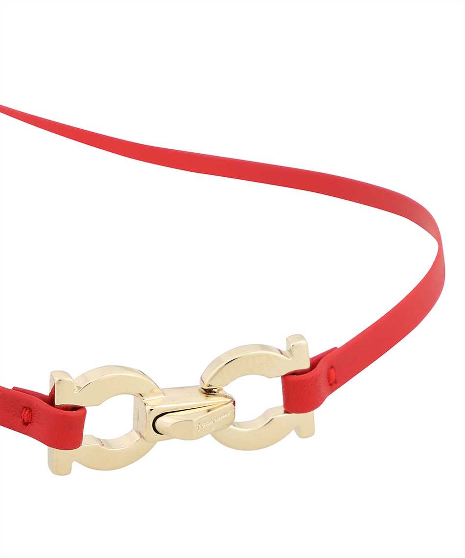 Salvatore Ferragamo 765920 GANCINI LEATHER Bracelet 3
