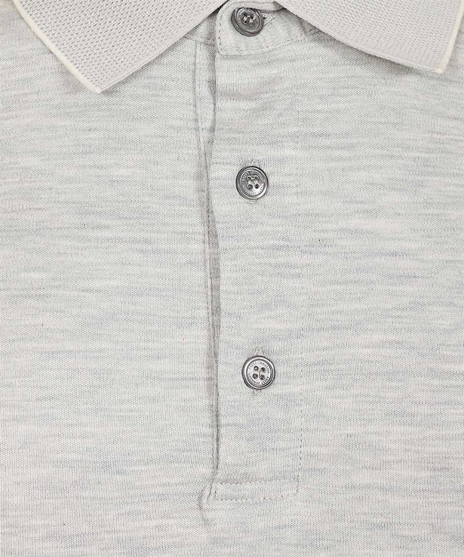 Brett Johnson SS26J9JM102LGR COTTON AND SILK SHORT SLEEVES Polo 3