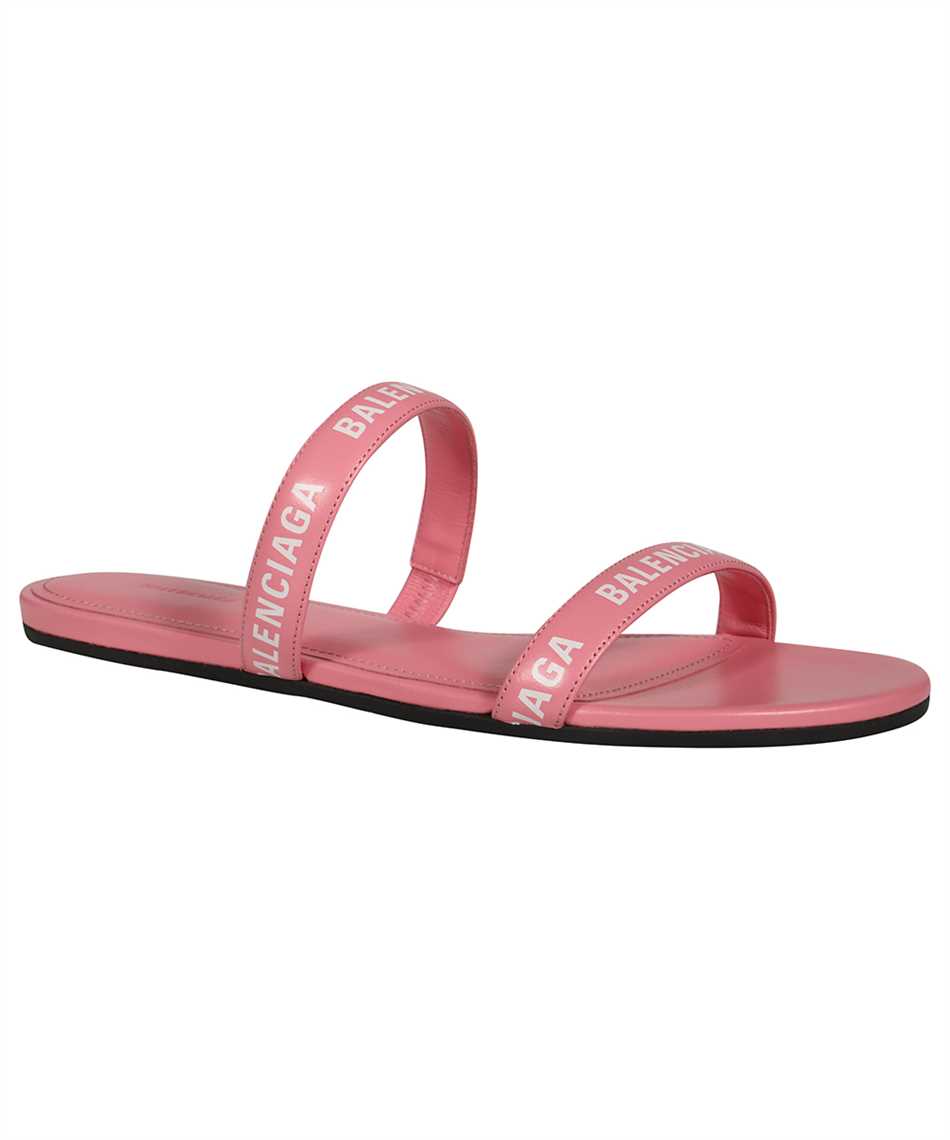 Balenciaga 694999 WCAE1 ROUND FLAT Sandali Rosa