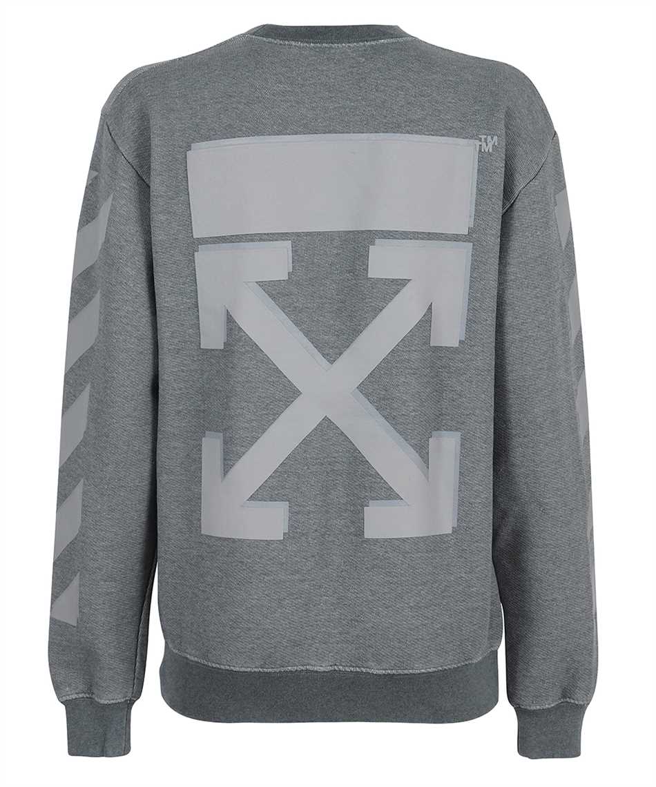 Off-White OWBA046F21JER002 RUBBER ARROW CREWNECK Sweatshirt Grey