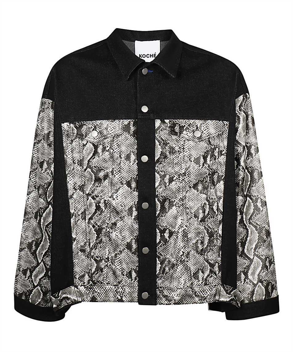 snakeskin denim jacket
