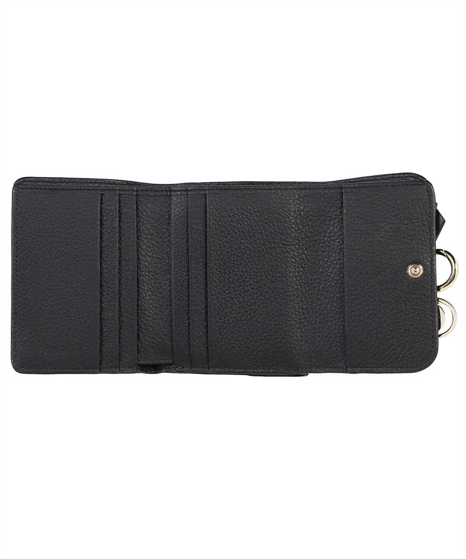 Chloé CHC21WP945F57 ALPHABET TRI-FOLD Wallet Black