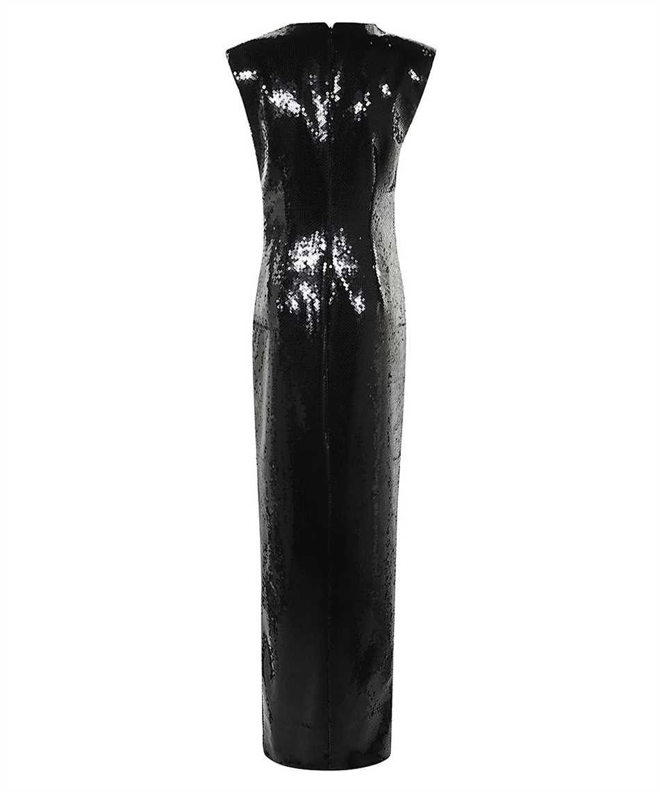 Balmain GF1RPB05XL64 SS GOLD DETAIL SEQUINS SLIT LONG Dress 2