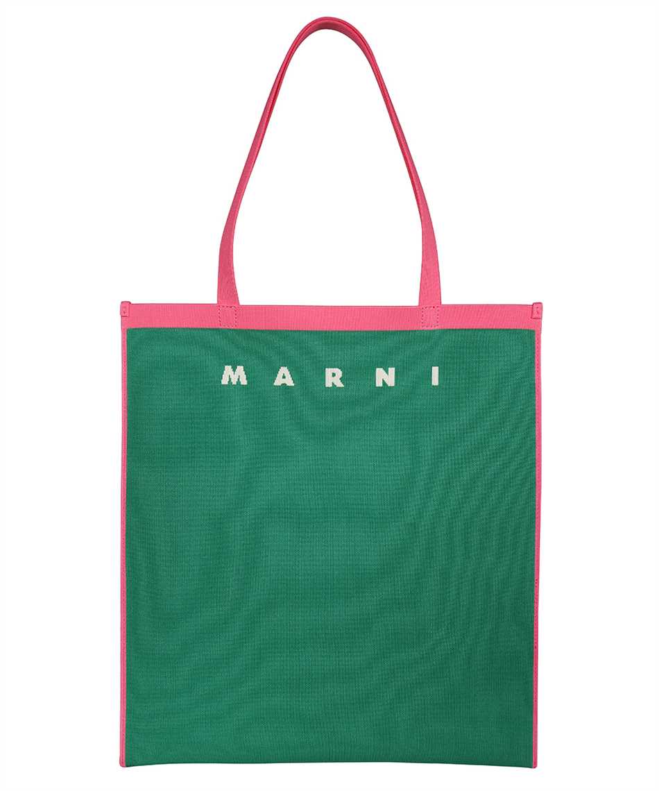Marni SHMP0072A0 P4547 FLAT SHOPPING Bag Green