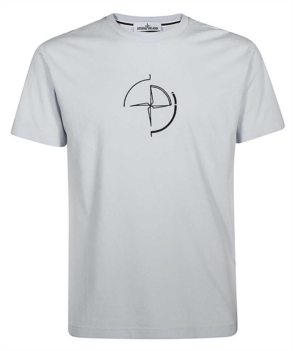 sky blue stone island t shirt