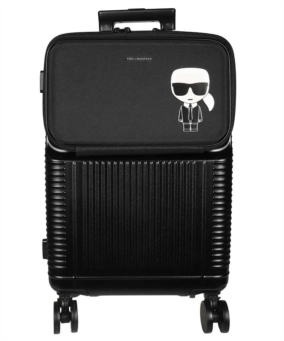 Karl Lagerfeld 220W3079 K/IKONIK MIXED-MATERIAL Valigia Nero