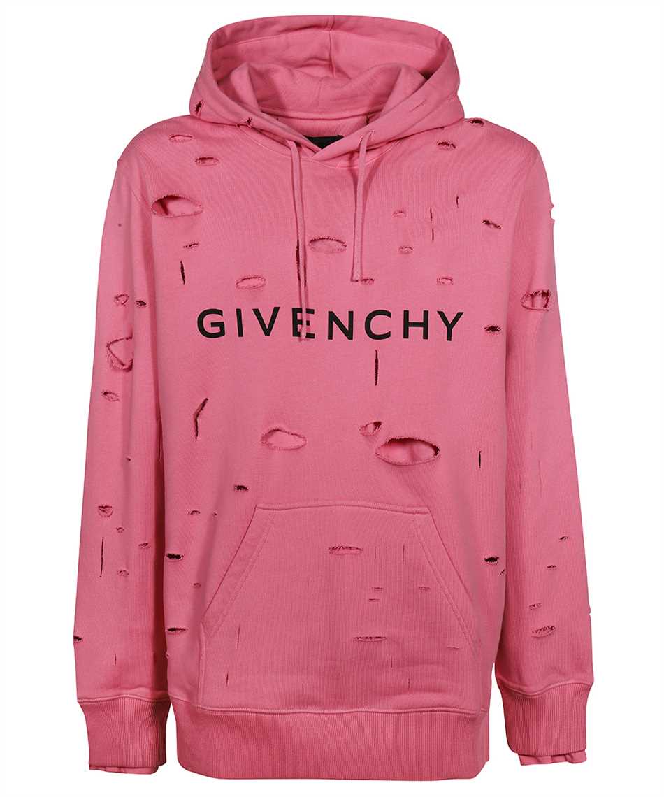 Givenchy BMJ0KF3Y9V CLASSIC FIT HOLE Hoodie Pink