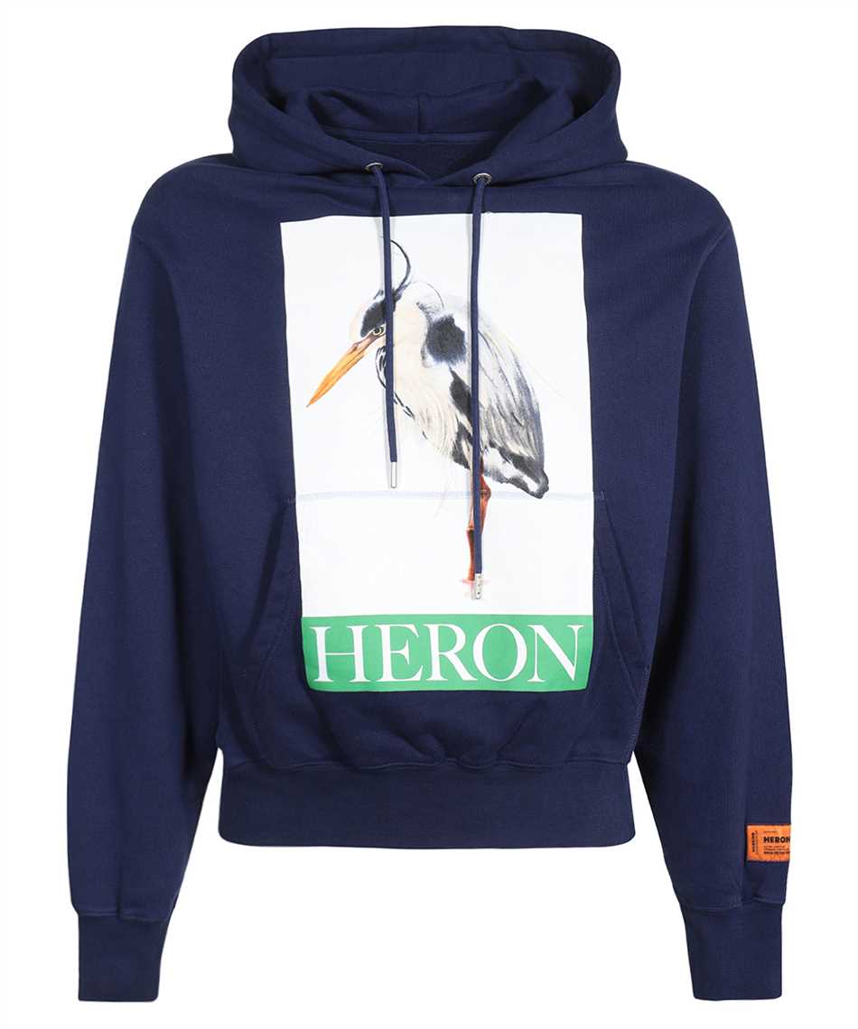 Heron Preston HMBB024F23JER002 HERON BIRD PAINTED Felpa 1