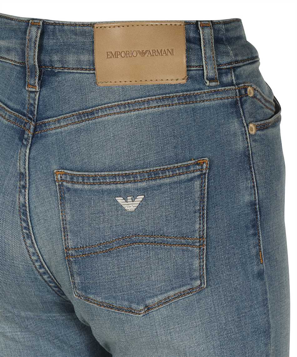 Emporio Armani 3L2J18 2DQ0Z LOGO EMBROIDERY HIGH WAIST Jeans Blue