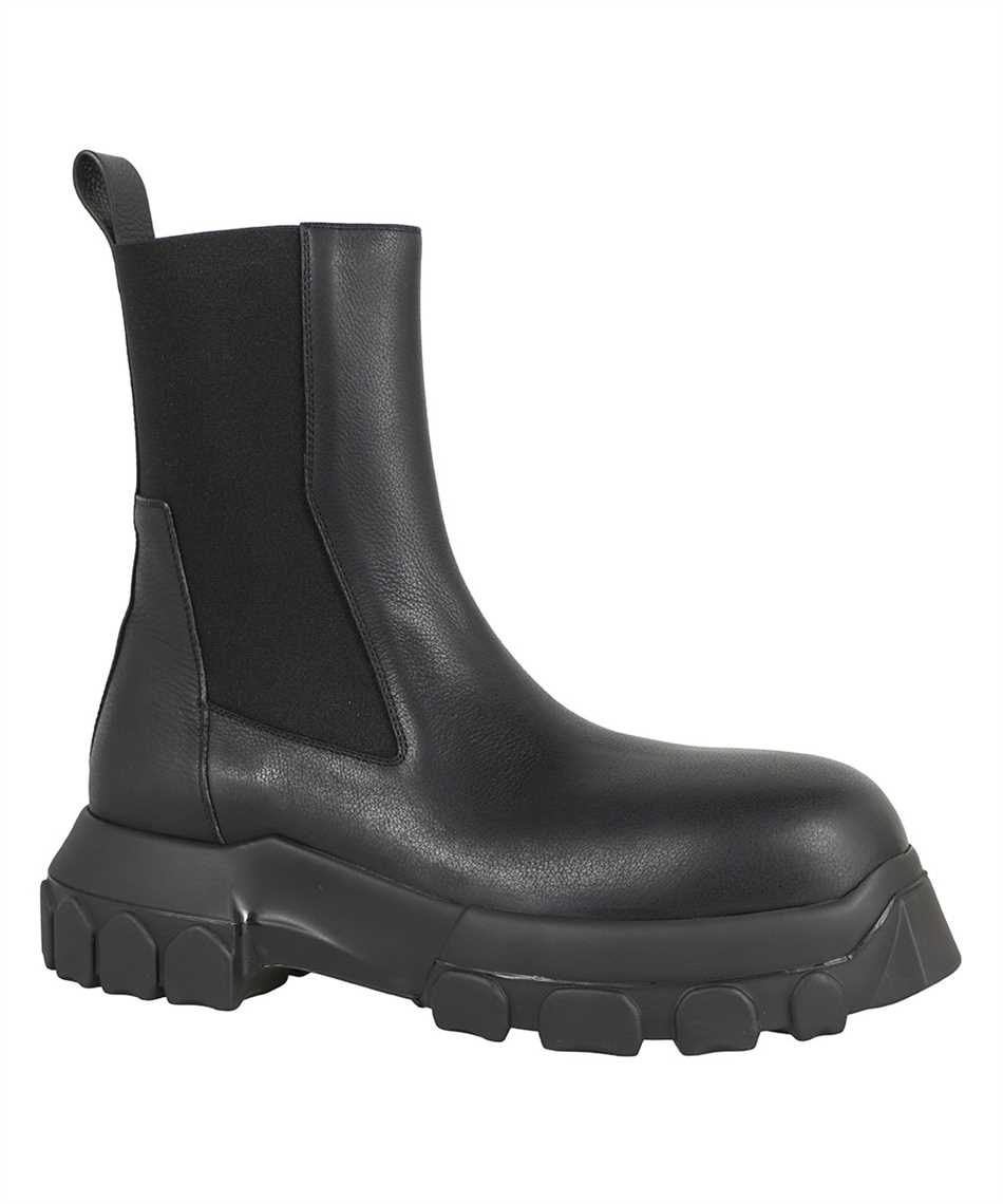Rick Owens RU01B1881 LDE LEATHER Stivale Nero