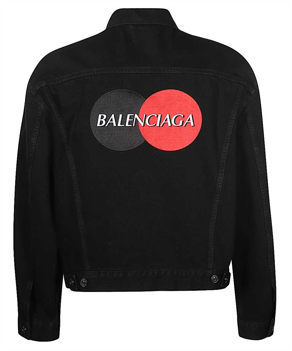 Balenciaga 620730 TBP47 UNIFORM LOGO Jacket Black