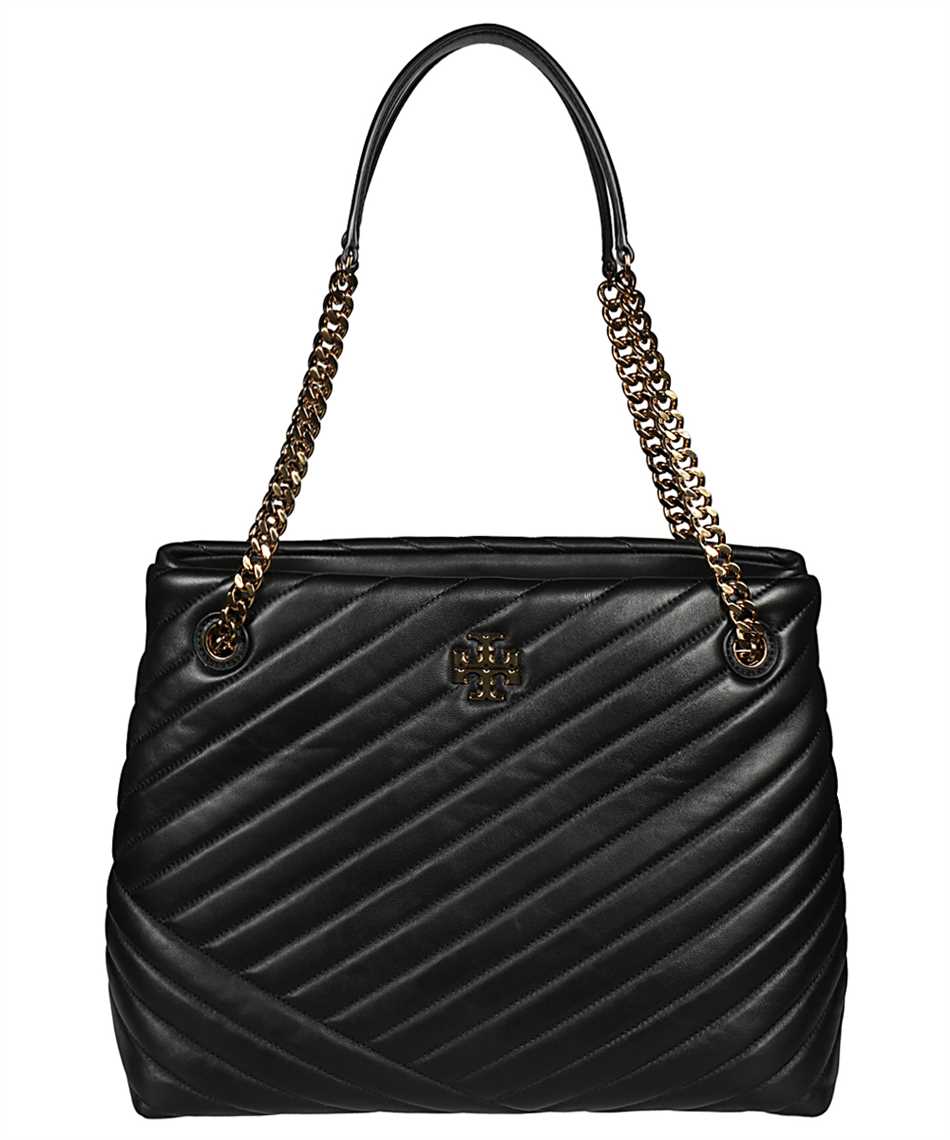 Tory Burch 56757 KIRA CHEVRON TOTE Bag Black