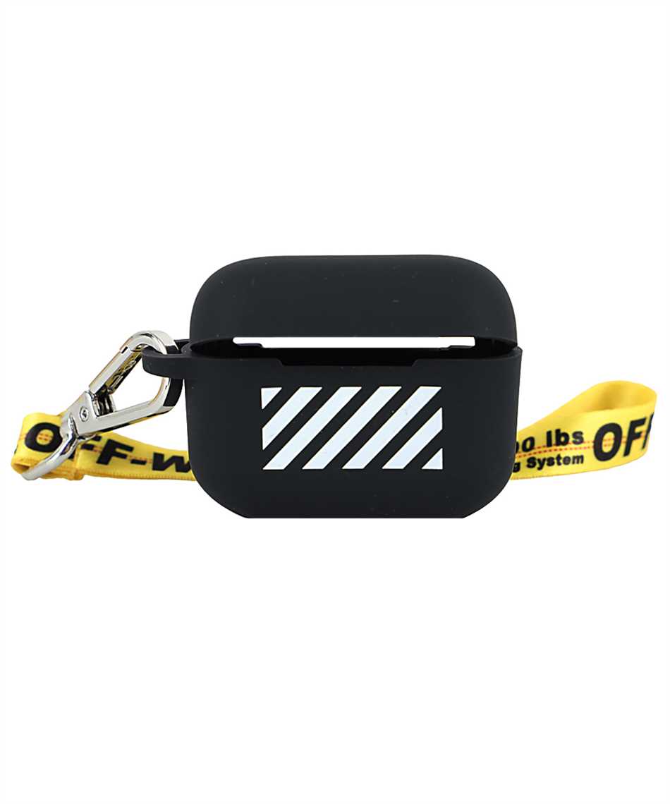 off white airpods pro case black