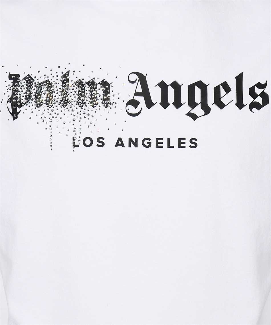 Palm Angels PMAA001F22JER012 RHINESTONE SPRAYED CLASSIC T-shirt 3