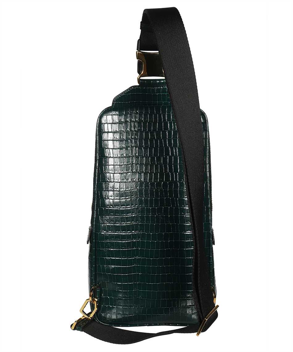 Tom Ford H0420T LCL239 BUCKLEY LINE GLOSSY PRINTED CROC Backpack 2
