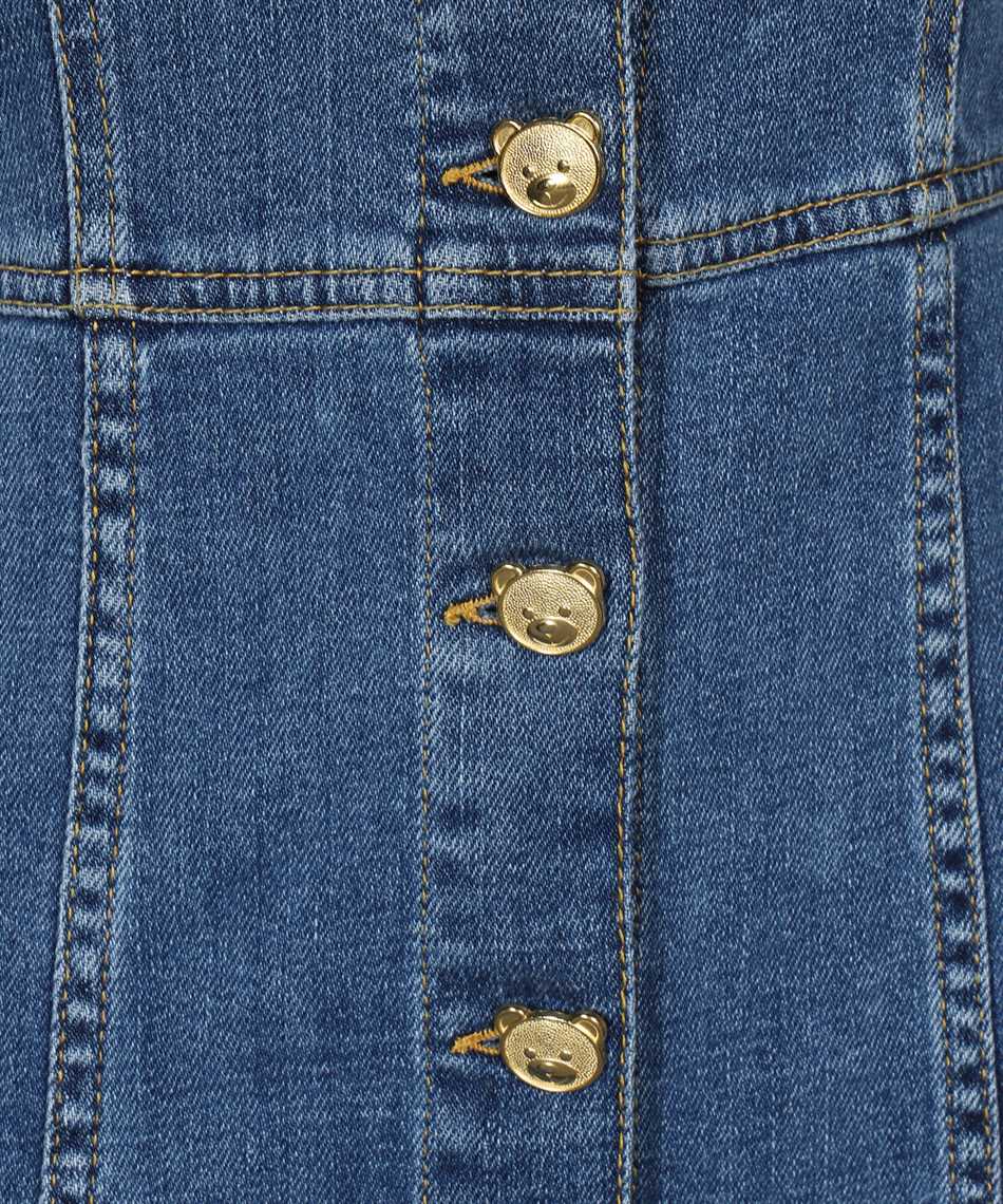 Moschino A0439 522 TEDDY BUTTONS DENIM DUNGAREES Dress 3