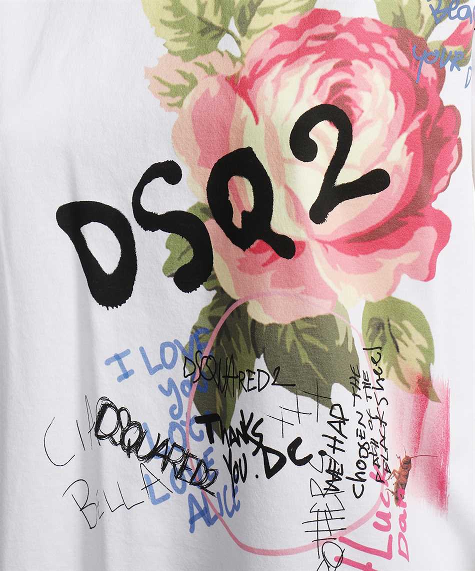 Dsquared2 S75GD0276 S23009 GRANNY'S BUNCH T-shirt White