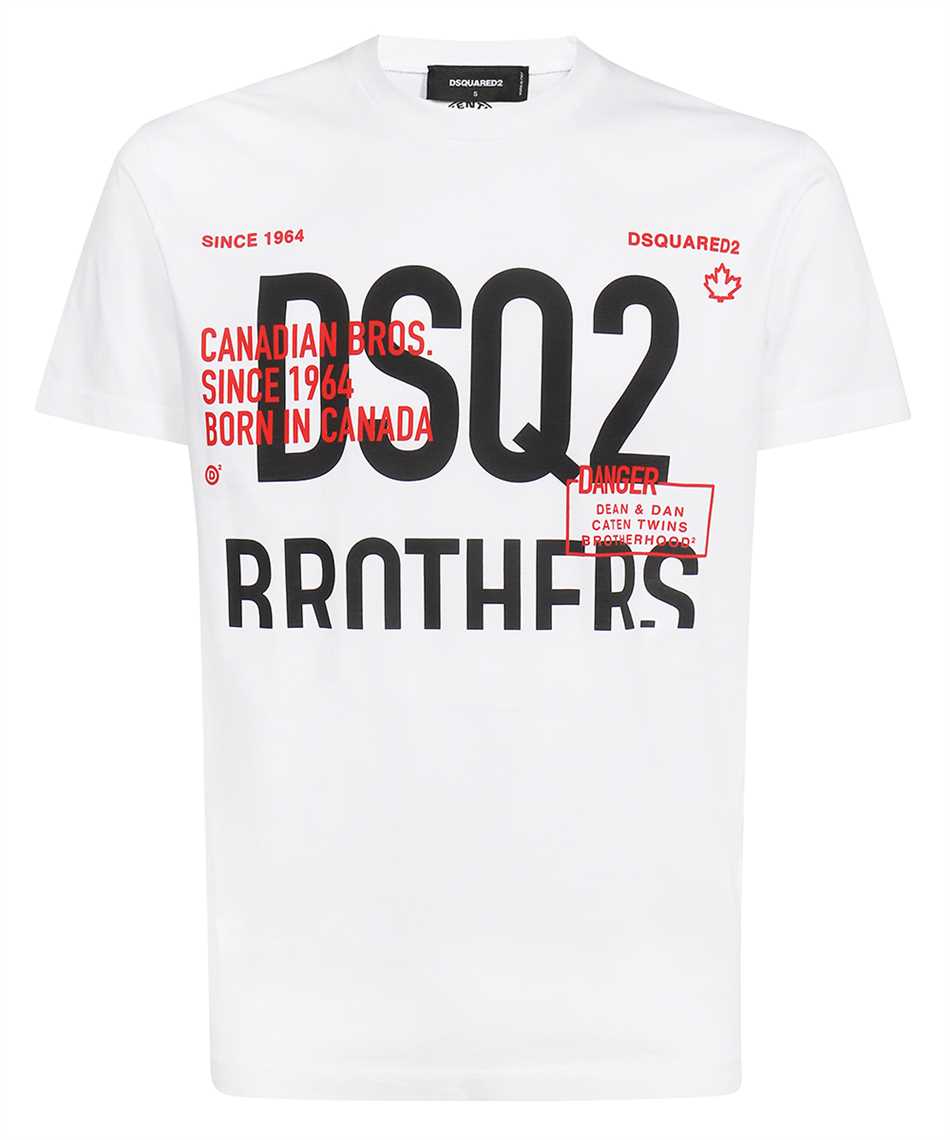 Dsquared2 S74GD0992 S23009 DSQ2 BRO T-shirt White
