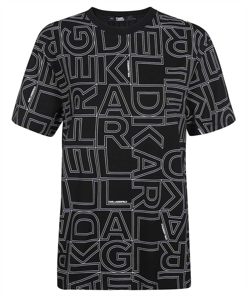 Karl Lagerfeld 235W1713 ALL-OVER KARL LOGO T-shirt 1