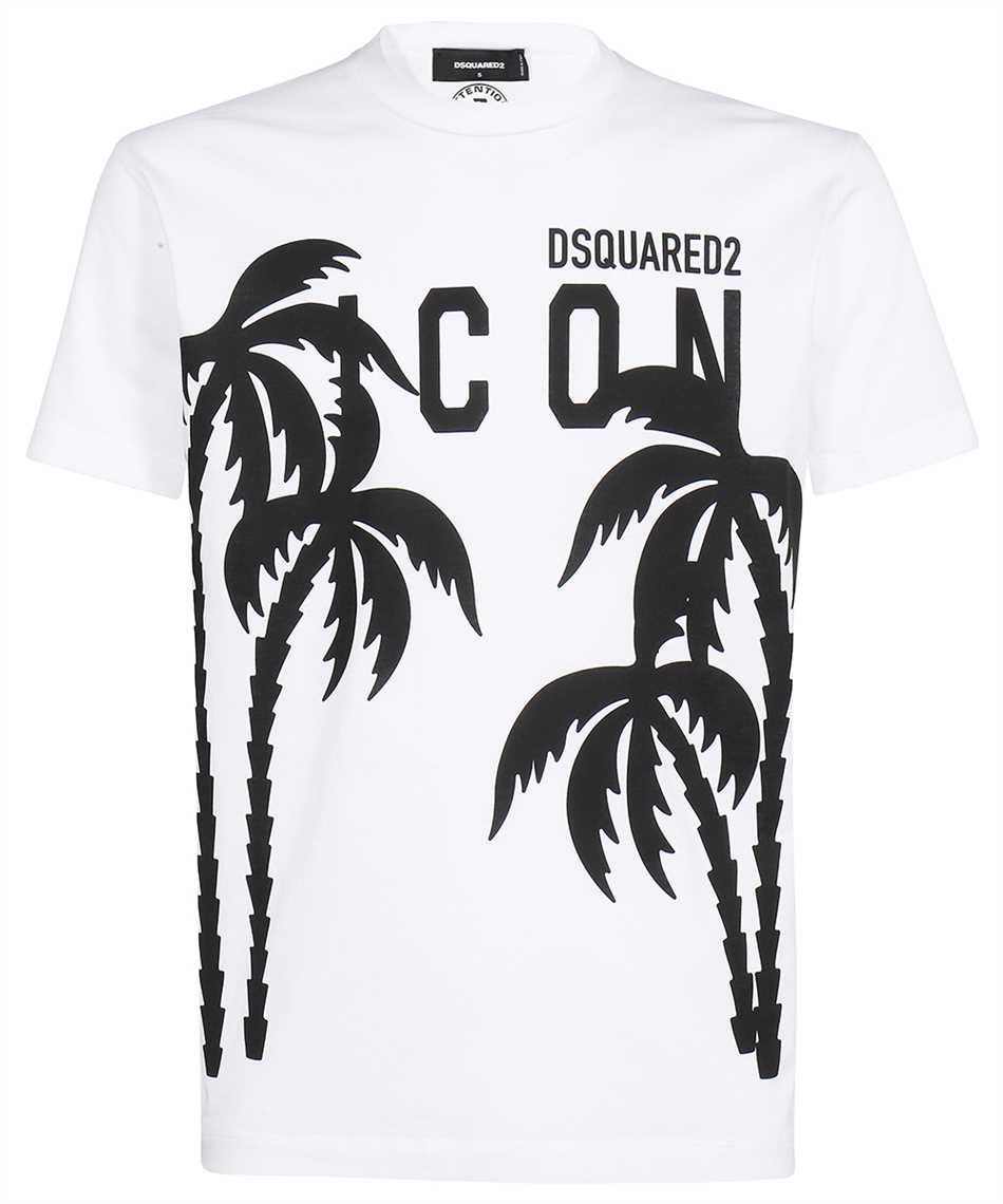 Dsquared2 S79GC0071 S23009 ICON PALMS COOL T-Shirt 1