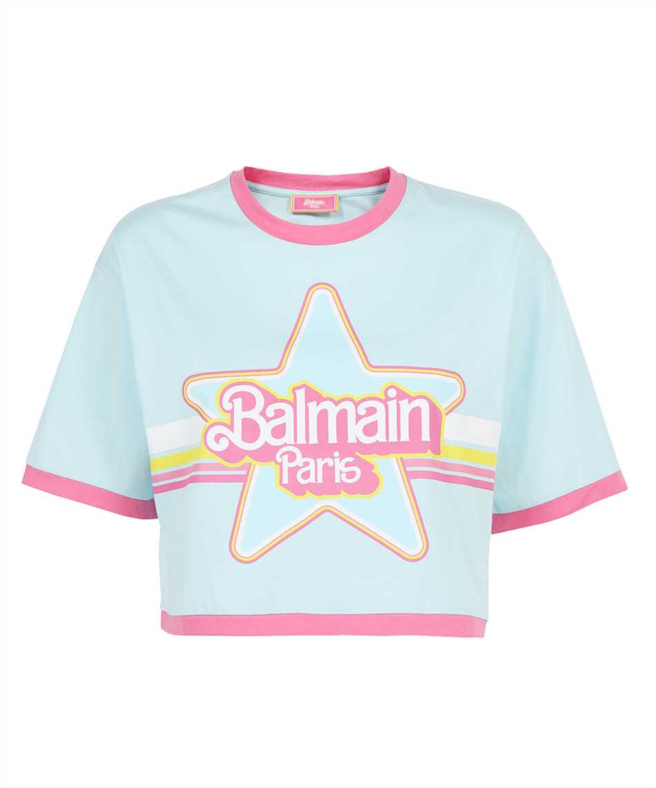 Balmain XF2EE020GB03 BALMAINxBARBIE CROPPED T-shirt 1