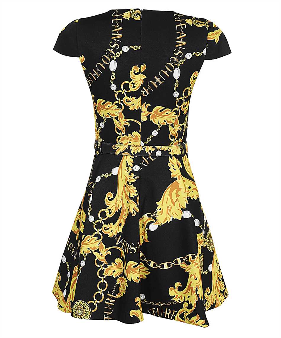 Versace Jeans Couture 75HAO905 NS304 LOGO COUTURE-PRINT BELTED MINI Abito 2