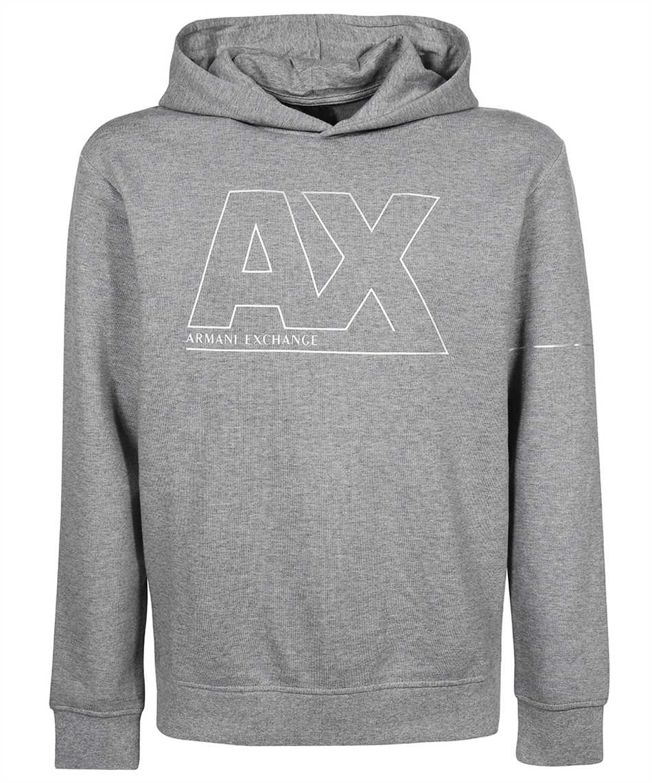 Armani Exchange 6kzmff Zj5nz Logo Hoodie Grey