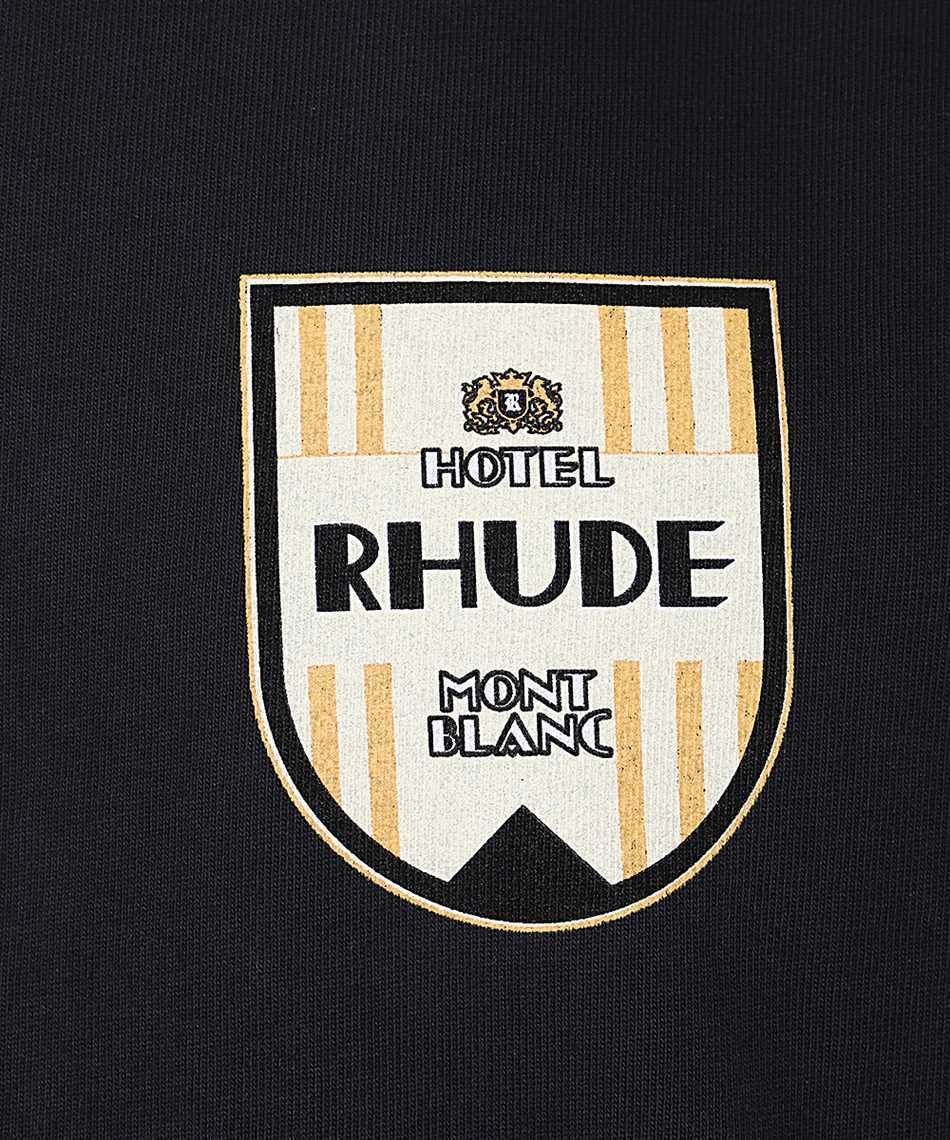 Rhude RHPF24TT04012 MONT-BLANC HOTEL Tričko 3