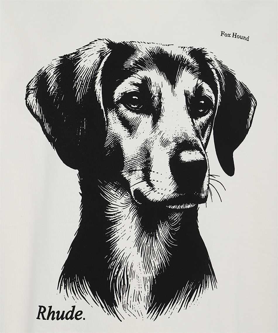 Rhude RHFW24TT08012 RHUDE FOX HOUND Tričko 3