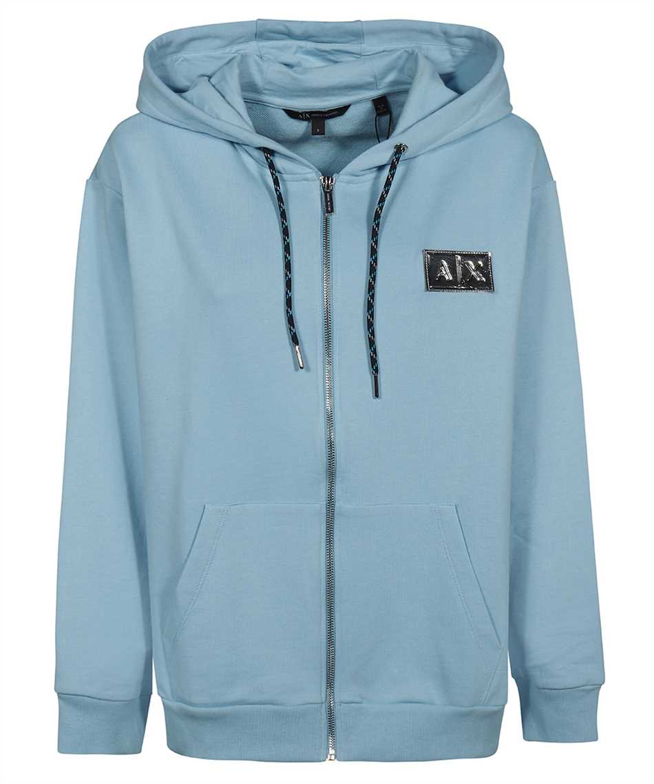 armani exchange blue hoodie