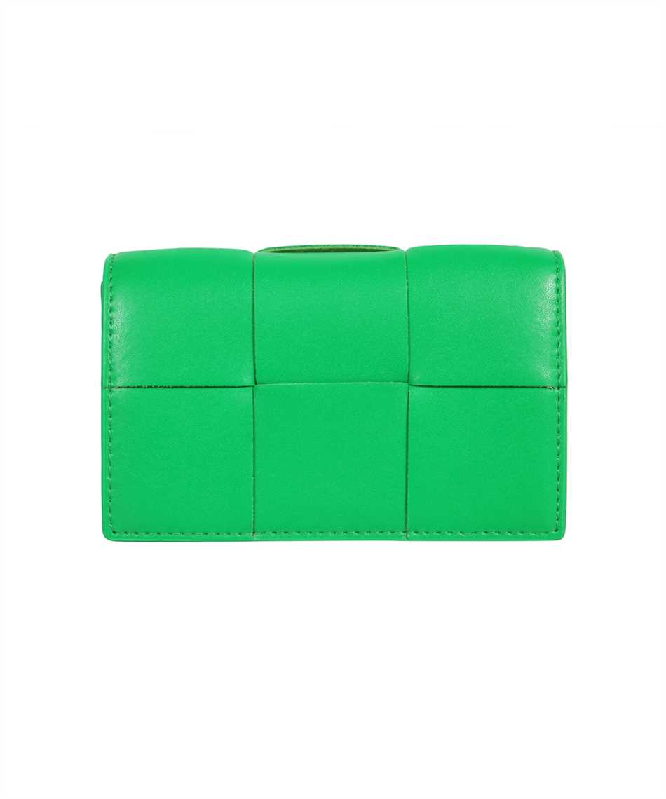 bottega veneta card holder green