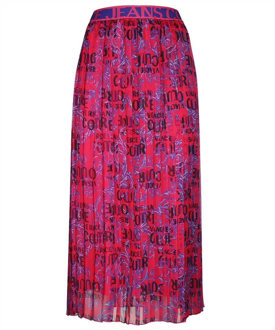 Versace Jeans Couture 74HAE805 NS222 CHIFFON PRINT LOGO COUTURE Skirt 1