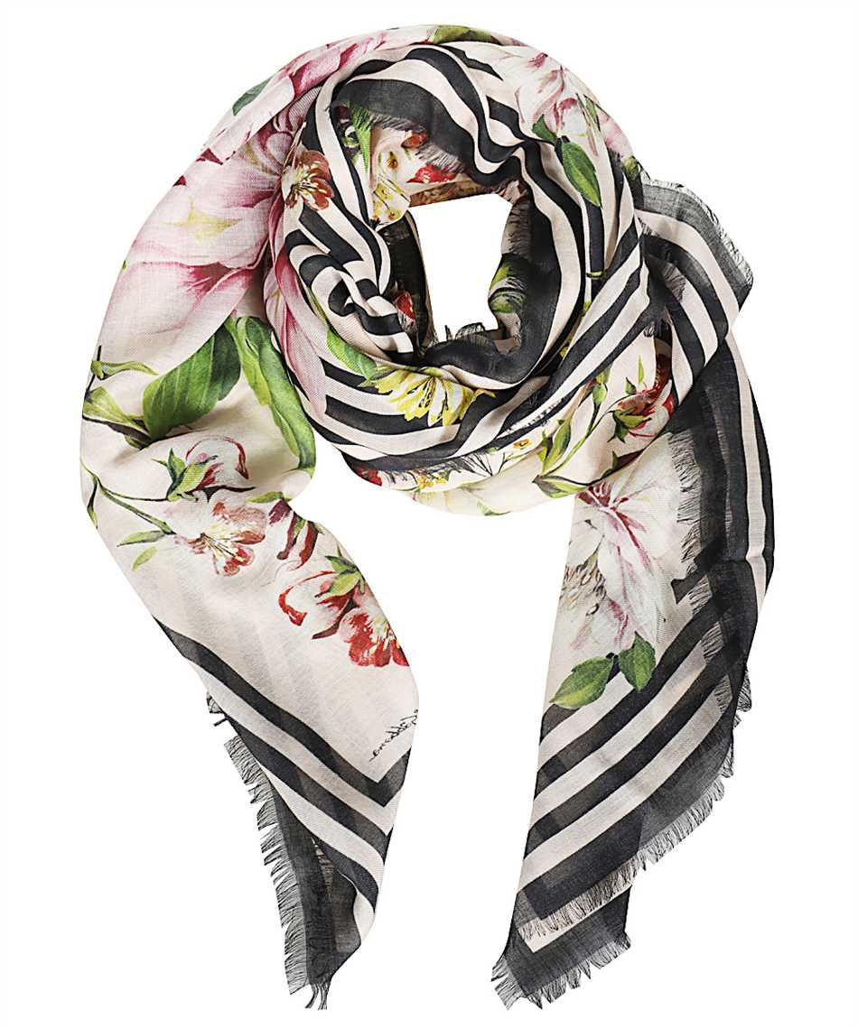 Dolce & Gabbana FS209A GDS53 FLORAL Scarf Multicolor Dolce & Gabbana FS209A GDS53 FLORAL Scarf Multicolor