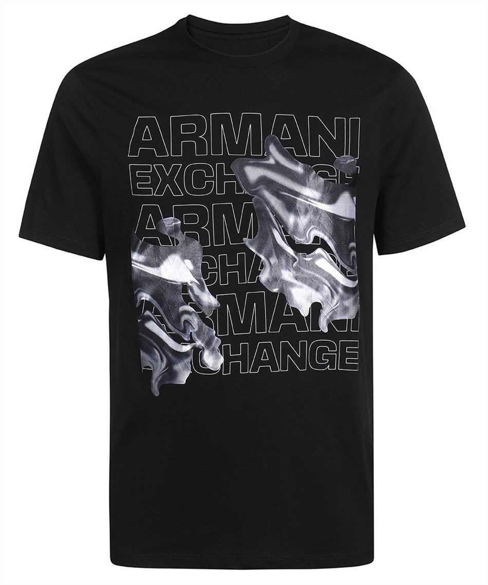 Armani Exchange 6RZTHL ZJ8EZ REGULAR FIT ORGANIC JERSEY COTTON ALL OVER LOGO T-Shirt 1