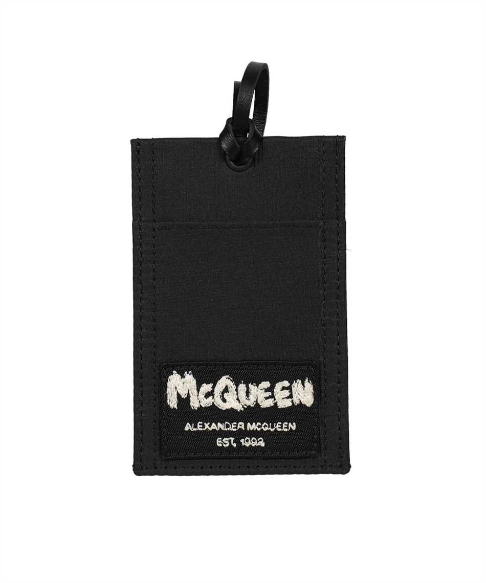 Porta carte di credito skull in pelle di Alexander McQueen | Tessabit
