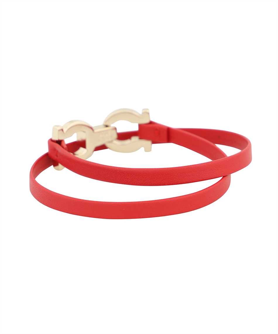 Salvatore Ferragamo 765920 GANCINI LEATHER Bracelet 2