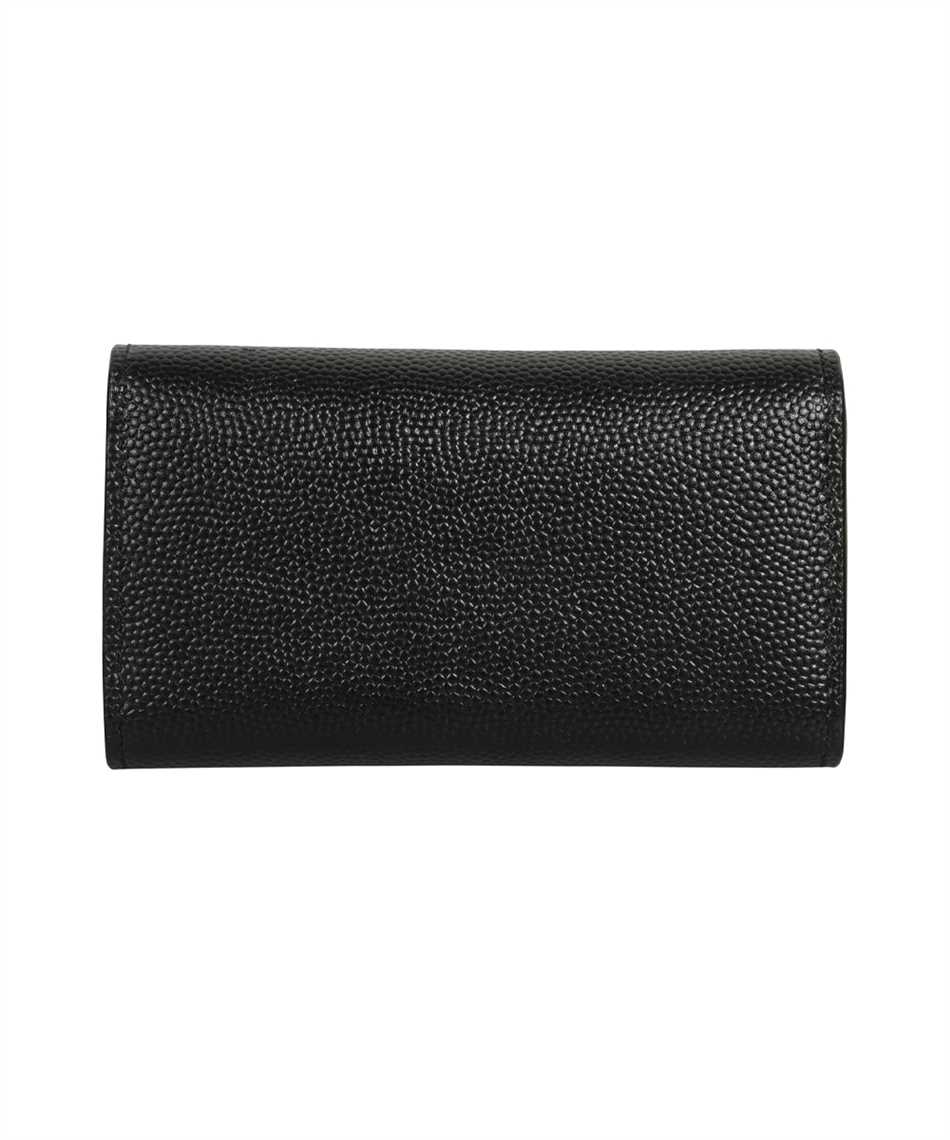 saint laurent paris slim key case in grain de poudre embossed leather