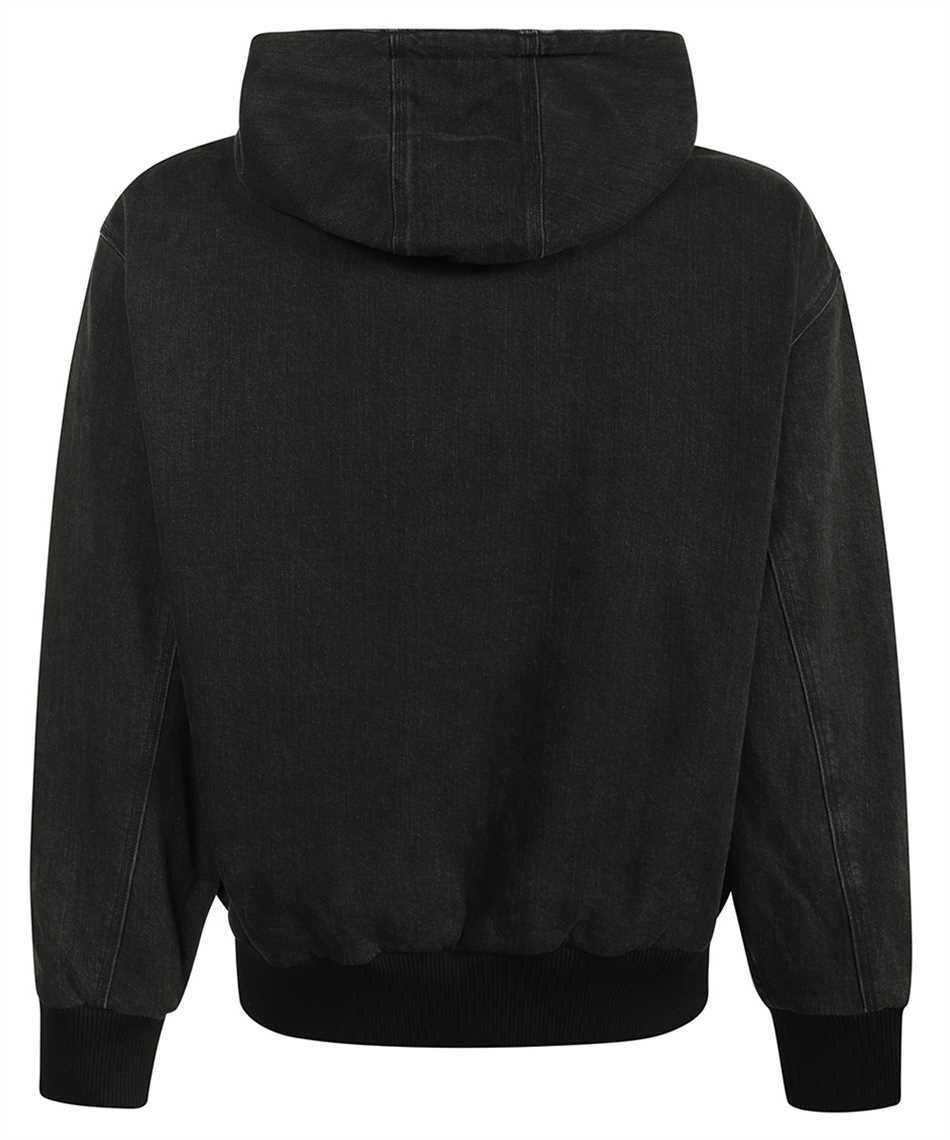 Givenchy BM017F5YAA LINED DENIM HOODIE WITH FRONT ZIPPER Sweatshirt 2